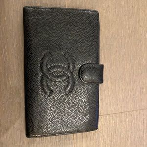 Chanel Wallet Leather Grossgrain